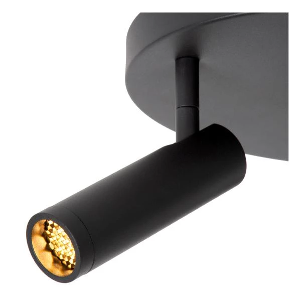 Lucide GRADO - Spot plafond - Ø 25 cm - 3xGU10 (MR11) - Noir - détail 1